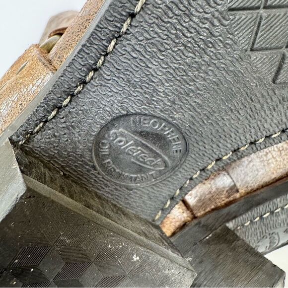 Frye Harness Calvary Boots Tall Brown Distressed Leather Western Biker 9 M - Picture 9 of 14